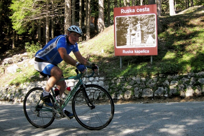 Alpinradler Rennrad Tour Friaul Venetien Veneto Julische Alpen Vrsic Ruska Cesta Kapelica
