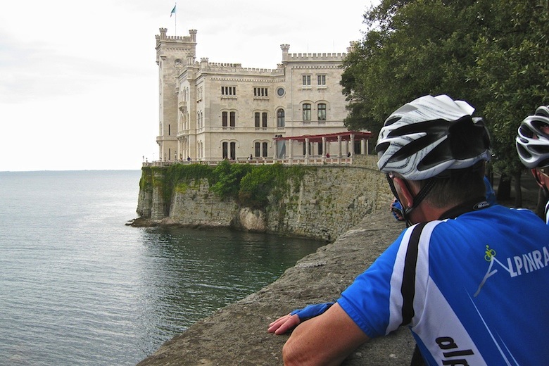 Alpinradler Rennrad Tour Friaul Venetien Veneto Strada Costiera Castello Miramare