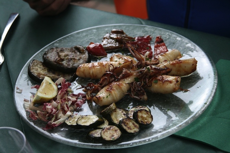 Alpinradler Rennrad Tour Friaul Venetien Veneto Triest Trattoria la Faro Calamari