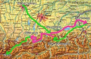 Alpinradler, Plan, Rennrad, Tour, Oberbayern, Österreich, Chiemgau, Lechtal
